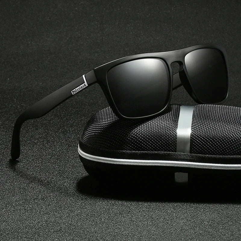 Gafas de sol polarizadas para hombre y mujer, marca de lujo, diseño vintage cuadrado