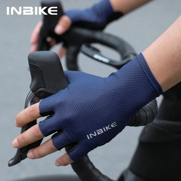 Guantes de ciclismo medio dedo KINGSEVEN, con absorción de impacto.